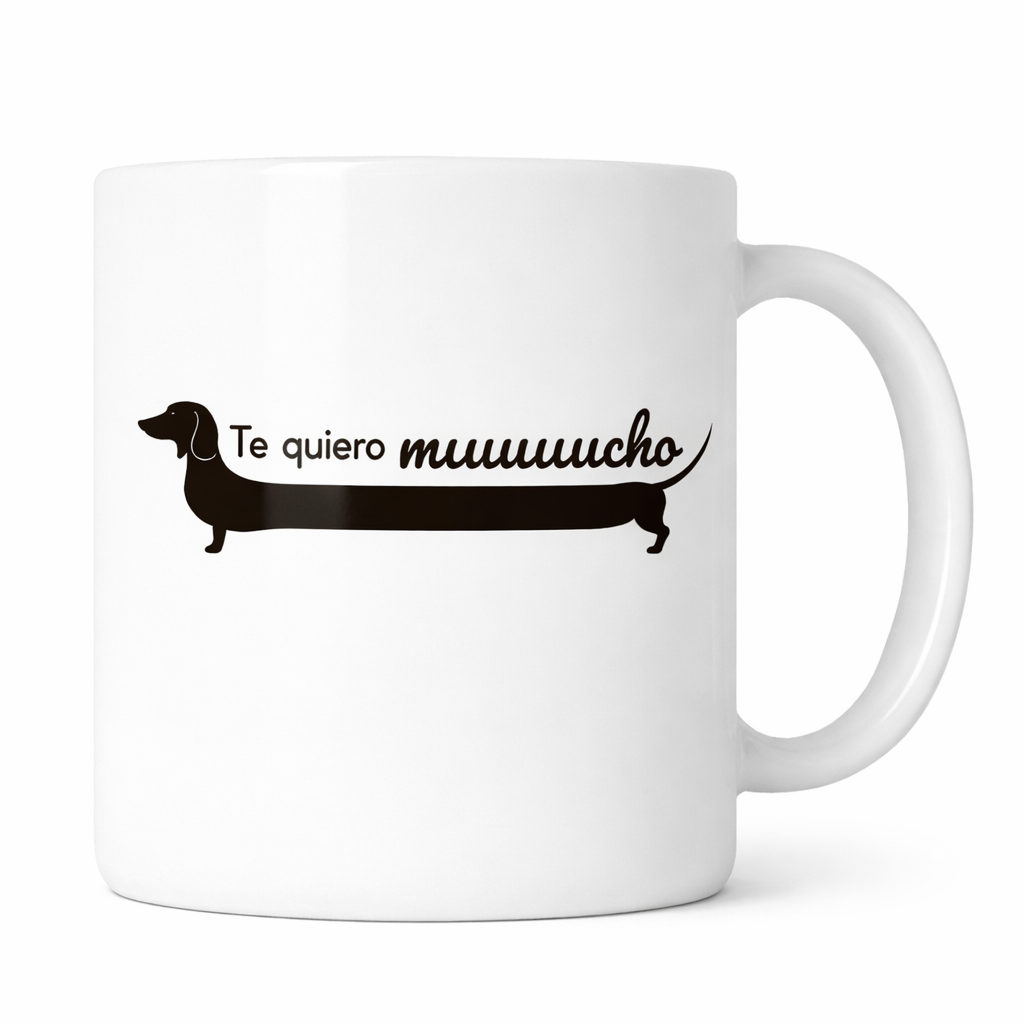 Taza Te quiero muuuucho (Teckel)