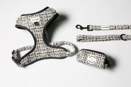 Pack Chic & Glam  Arnés Ajustable + Correa + Porta Bolsas Doble