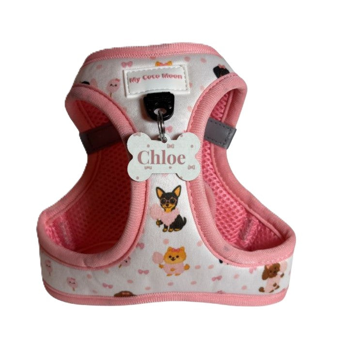 Pack Ahorro Arnés Body para perros + Correa + Porta bolsas doble Candy Cotton