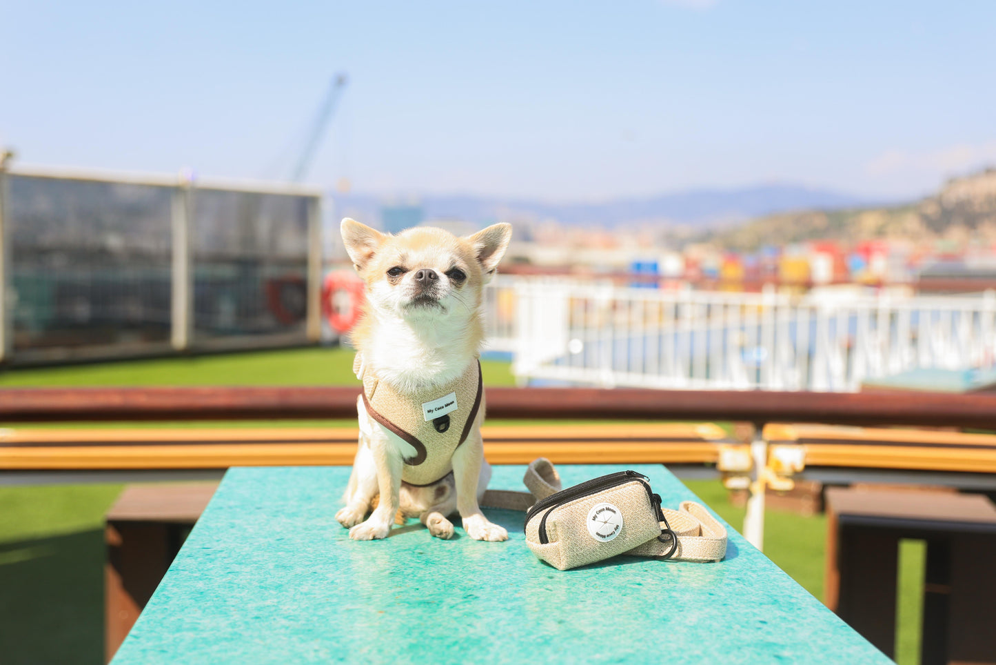 Porta Bolsas Doble para perro ECO Sand