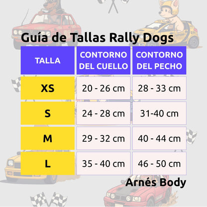 Pack Ahorro Arnés  Body para perro + Correa + Porta Bolsas Rally Dogs