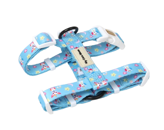 Pack Sweet Unicorns - Arnés Clásico + Correa + Porta Bolsas Doble
