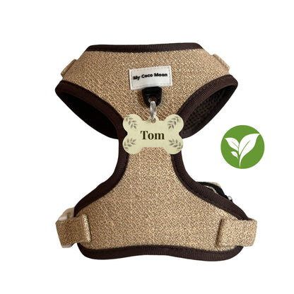 Arnés Ajustable para perro ECO Sand + Chapa Personalizable 10% Dto.