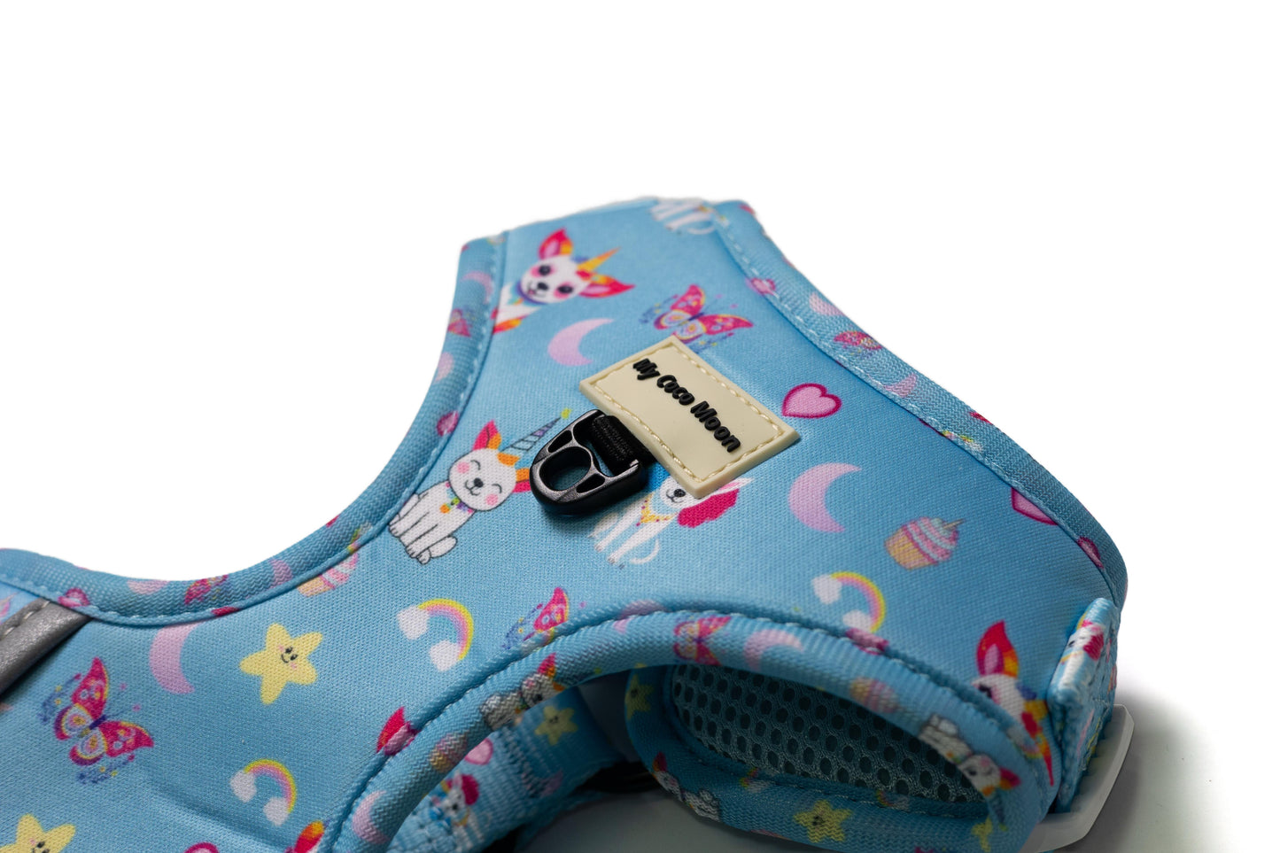 Pack Sweet Unicorns - Arnés Ajustable + Correa + Porta Bolsas Doble