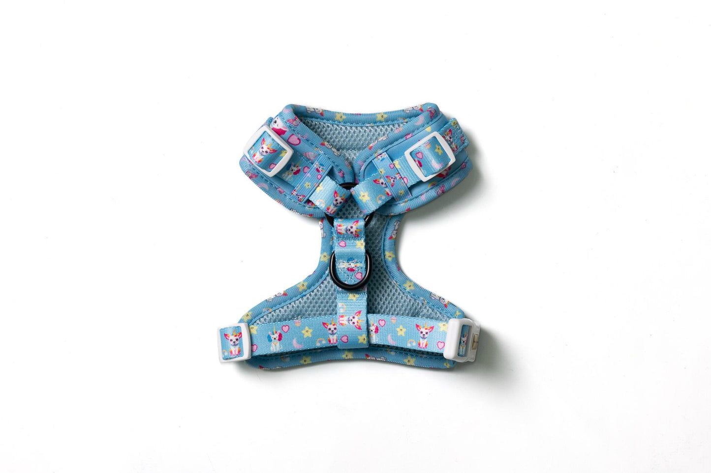 Pack Sweet Unicorns - Arnés Ajustable + Correa + Porta Bolsas Doble