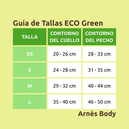 Arnés Body para perro ECO Green