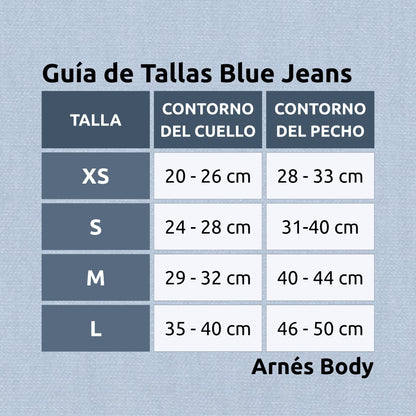Arnés Body para perro Blue Jeans