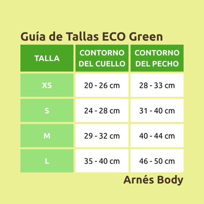 Arnés Body para perro ECO Green