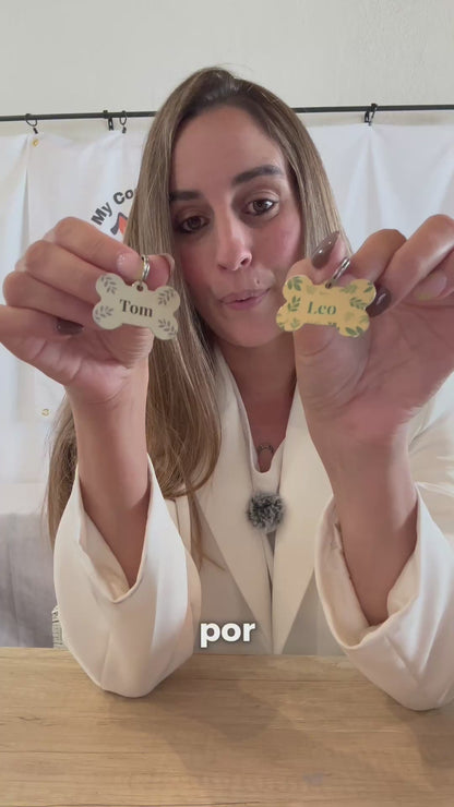Chapa de Identificación para perro Colección ECO Sand
